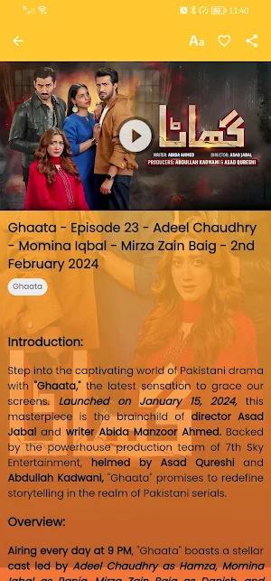Ghaata Pakistani Drama Screenshot 2