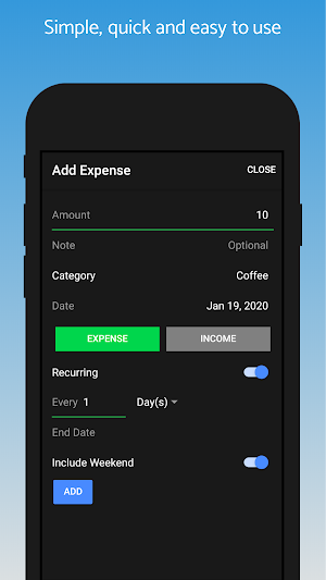 Simple Finance Tracker Screenshot 2