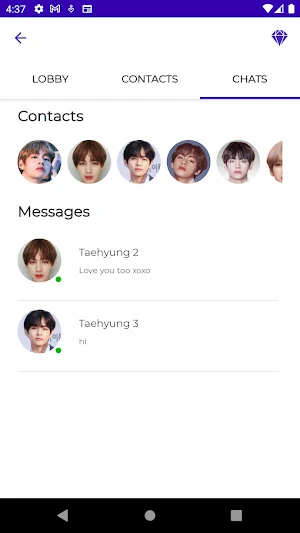 Chat with Kim Taehyung Screenshot 3