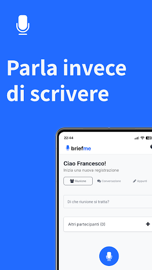 BriefMe: Trascrivi con AI Screenshot 0