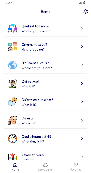 Learn French conversation with English Screenshot 0