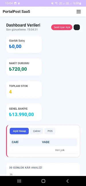 PortalPost – Stok, Cari & B2B Screenshot 1