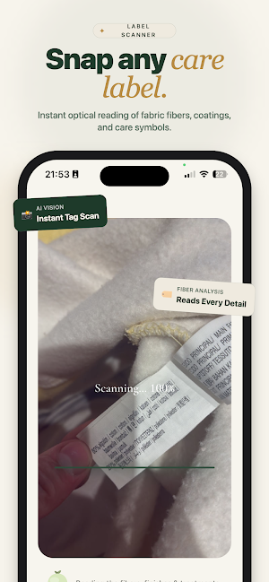 Toxie: Clothing Toxin Scanner Screenshot 0