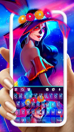 La Catrina Keyboard Background Screenshot 0