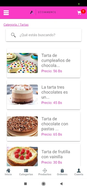 Ecommerce Demo Screenshot 1