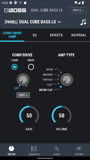 DUAL CUBE BASS LX EDITOR Screenshot 0