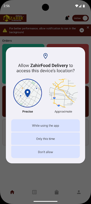 ZahirFood Delivery Screenshot 0