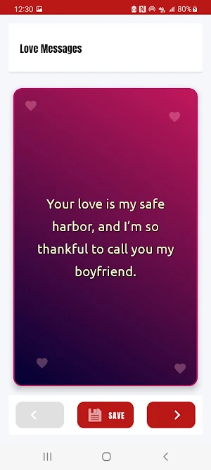 Love Messages For Boyfriend Screenshot 1