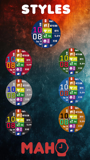 MAHO016 Wear OS Watch Face Screenshot 2