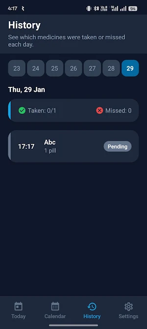 Medtrack medicine reminder Screenshot 2