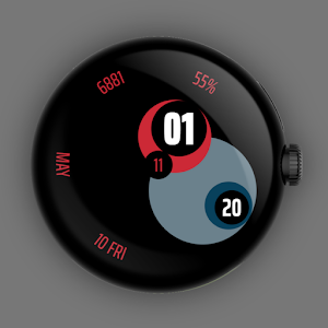 Bubble_Z - Wear OS watchface Screenshot 1