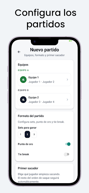Saque - Padel Scorer Screenshot 2