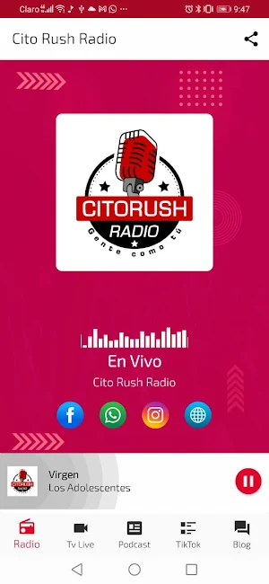 CITORUSH RADIO Screenshot 2
