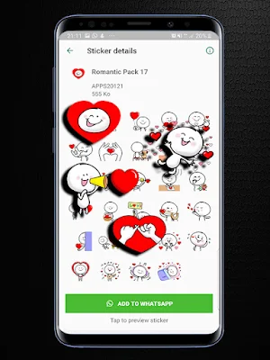 Romantic Stickers for whatsapp Screenshot 1