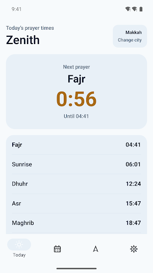 Zenith: Prayer Times & Qibla Screenshot 0
