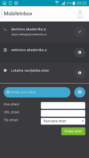 MobileInbox Screenshot 2