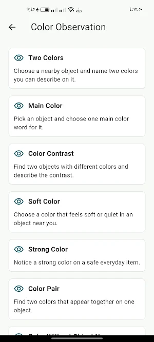 Object Observation Cards Screenshot 3