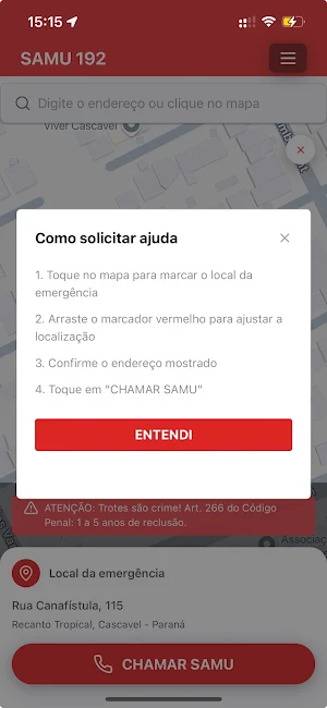 Samu App IPCOM Screenshot 3
