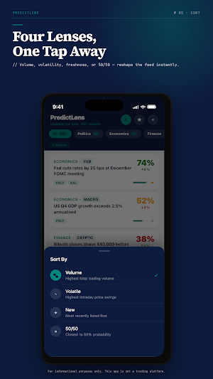AI Stock Signals · PredictLens Screenshot 2