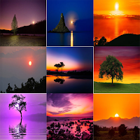 Sunset Photo Frames