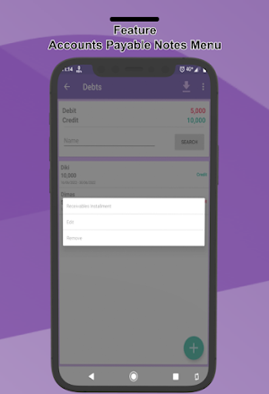 Debt and Credit Notes Screenshot 3