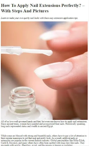 How To Apply Nail Extensions Screenshot 0