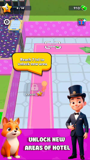Idle Animal Hotel: Tycoon Game Screenshot 0