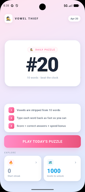 Vowel Heist Screenshot 0