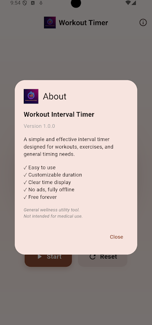 Workout Interval Timer Screenshot 1