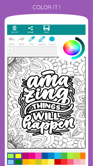 Quotes Graffiti Coloring Book Screenshot 3