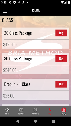 Bria Method Fitness Screenshot 3