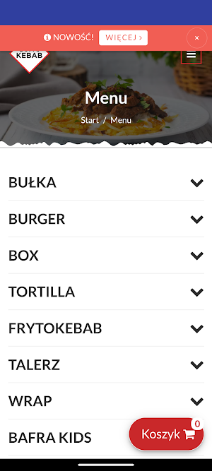 Bafra kebab Bystra Screenshot 0