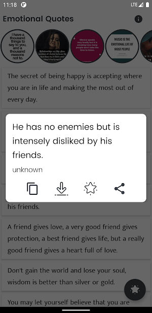 Emotional Quotes and Sayings Screenshot 3