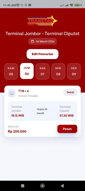 Bus Transtar Screenshot 2