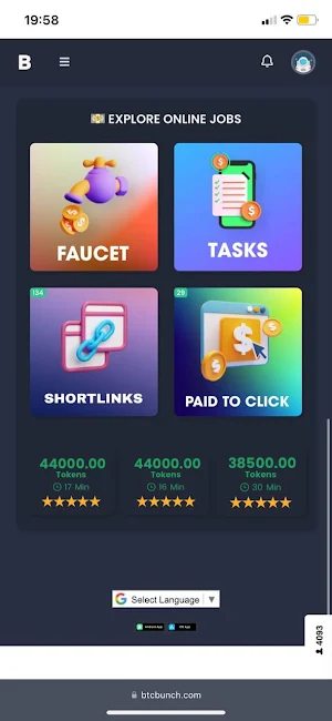 BTC Bunch Rewards Screenshot 3