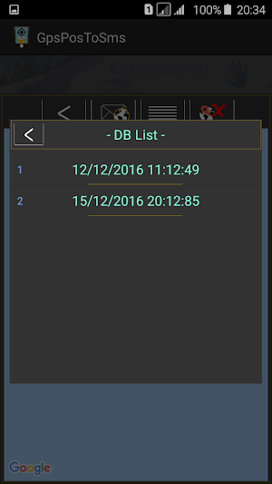 GPS position to sms Screenshot 2