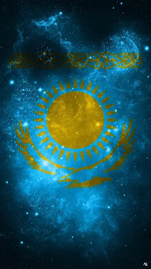 Kazakhstan Flag Wallpaper Screenshot 3