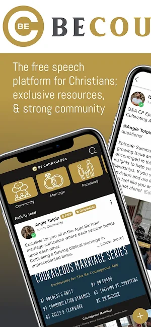 BE COURAGEOUS APP Screenshot 0