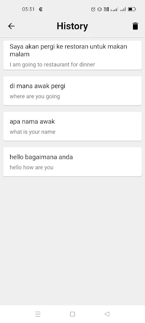 Malay To English Translator Screenshot 2