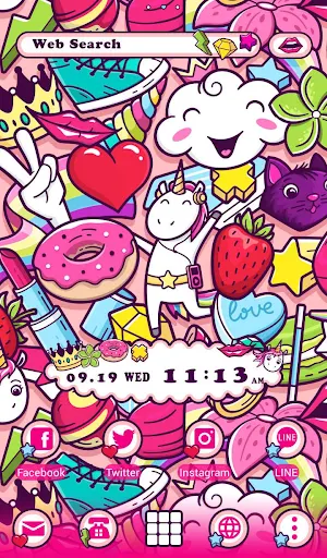 Cute Graffiti Theme Screenshot 0