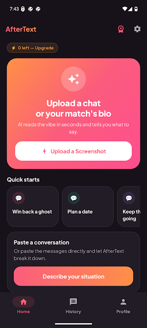 AfterText: AI Dating Coach Screenshot 0
