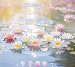 Soothing Water Lilies Theme Screenshot 0