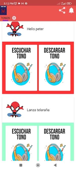 Tonos de Spider Screenshot 0
