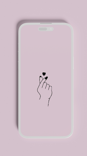 Finger Heart Wallpapers Screenshot 1