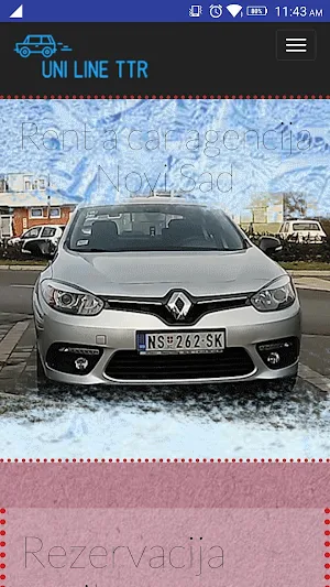 Rent a car - Uni line TTR Screenshot 0