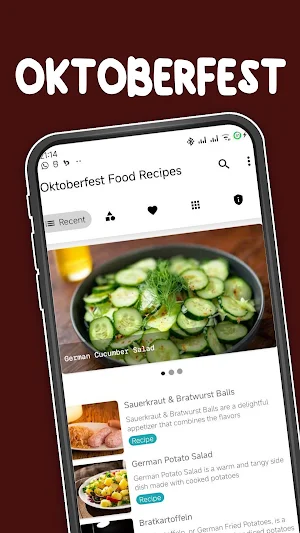 Oktoberfest Food Recipes Screenshot 0