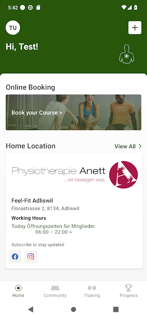 Feel-Fit App Screenshot 1