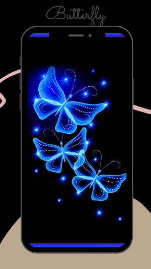Butterfly Wallpaper Blue Screenshot 1