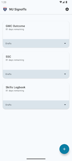 NU Signoffs Screenshot 1
