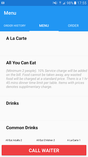Table Ordering Screenshot 0